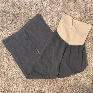 Straight leg over the belly maternity pants